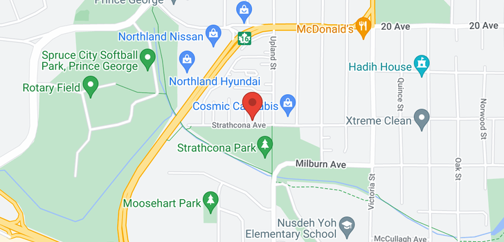 map of G84 1900 STRATHCONA AVENUE